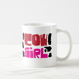 Caneca da menina da vaca