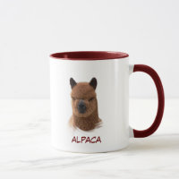 Caneca da menina do calendário da alpaca