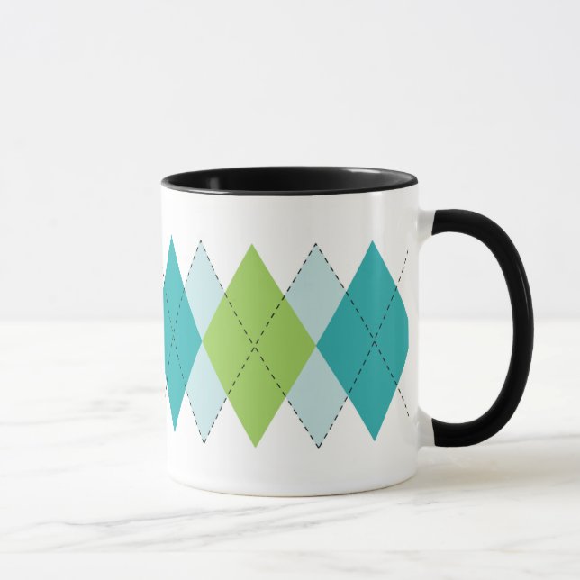 Caneca da modificação Argyle (Direita)