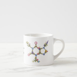 Caneca da Molécula Botânica de Cafeína