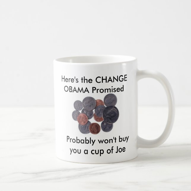 Caneca da mudança de Obama (Direita)