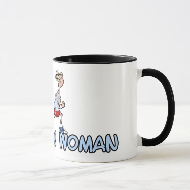 caneca da mulher da maratona (Direita)