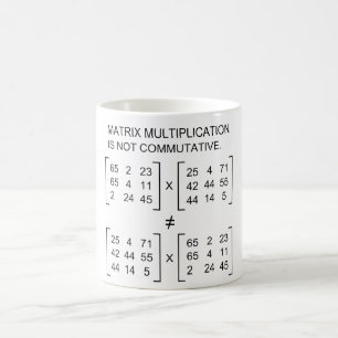 Caneca da multiplicação da matriz
