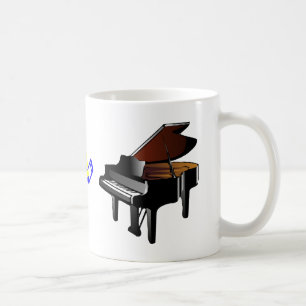 caneca da música do piano