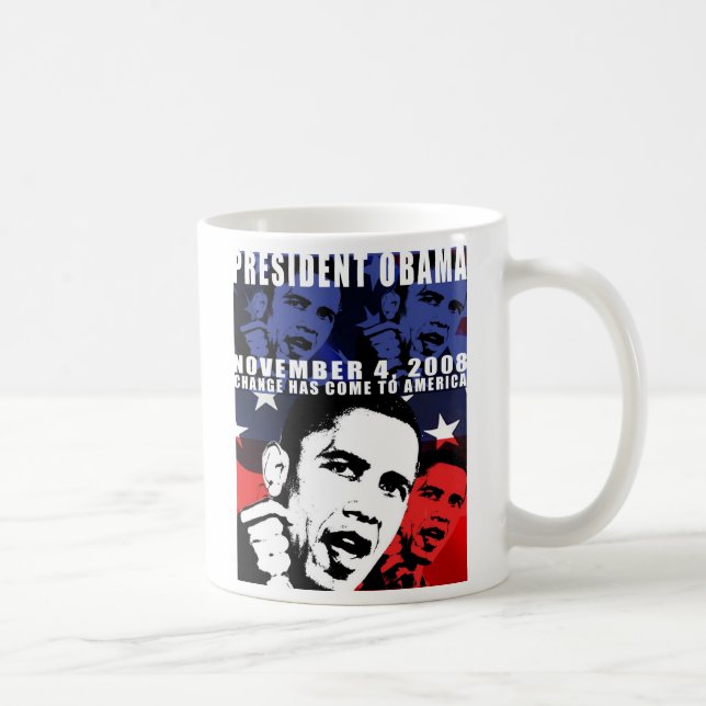 Caneca da noite da Obama-Eleição (Direita)