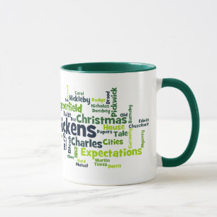 Caneca da nuvem das novelas de Dickens