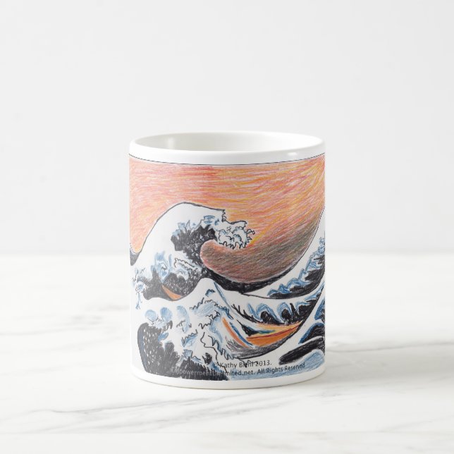 Caneca da onda do japonês (Centro)