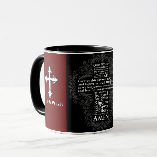 Caneca da Oração do Senhor (Frente Esquerda)