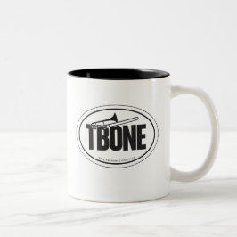 Caneca da oval-etiqueta do Trombone