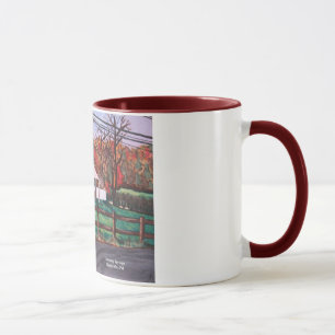 Caneca da paisagem da fazenda