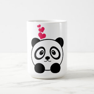 Caneca da panda do amor