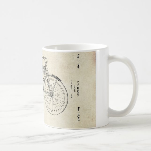 Caneca da patente da bicicleta de Schwinn (Direita)