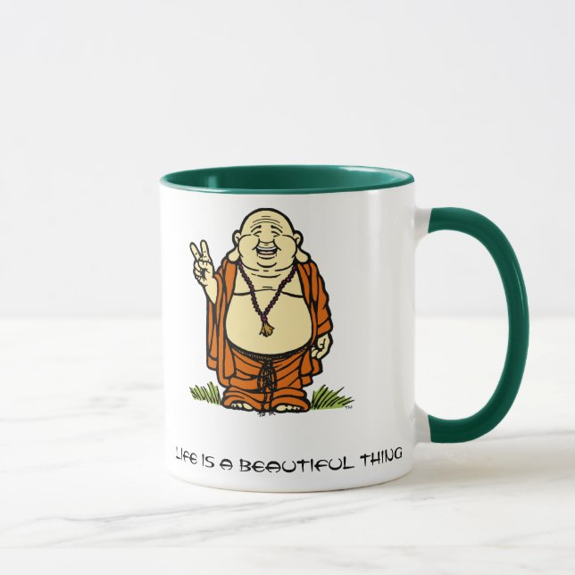 Caneca da paz de Buddha - personalizada (Direita)