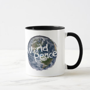 Caneca da paz de mundo