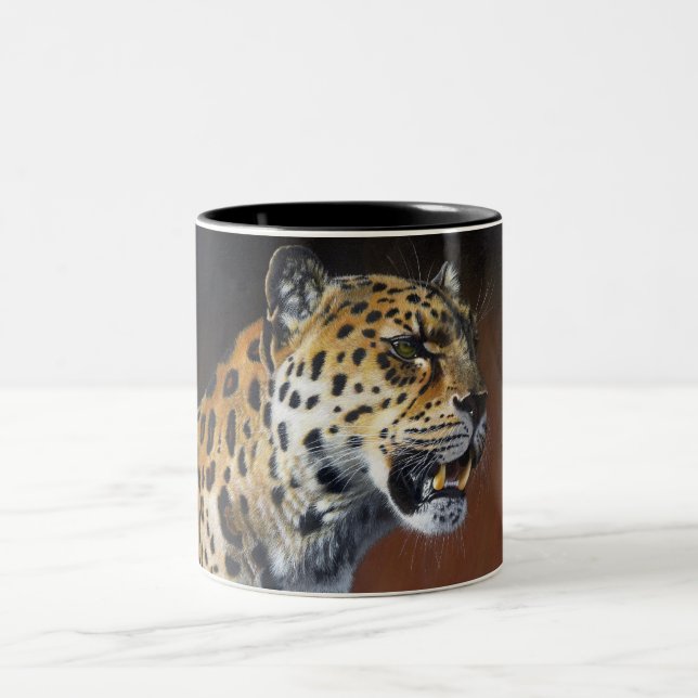 Caneca da pintura do leopardo de Amur (Centro)