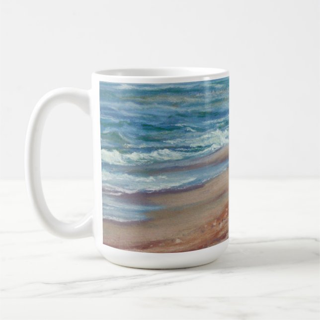Caneca da pintura do oceano por Mandy Roeing (Esquerda)