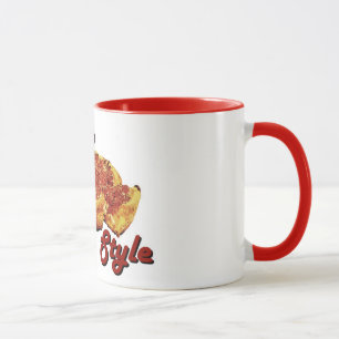 Caneca da pizza do estilo de Chicago