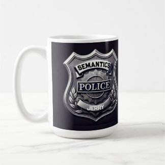 Caneca da Polícia SEMANTICS - personalizável