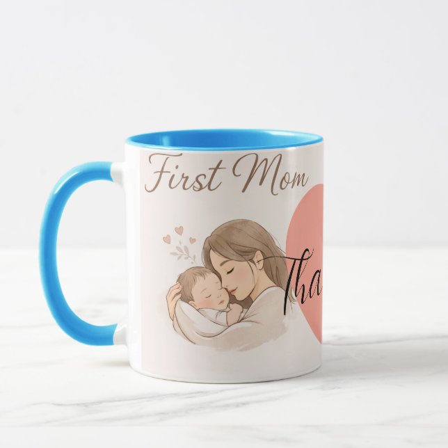 Caneca da Primeira Mãe – Presente Sentimental para (Esquerda)