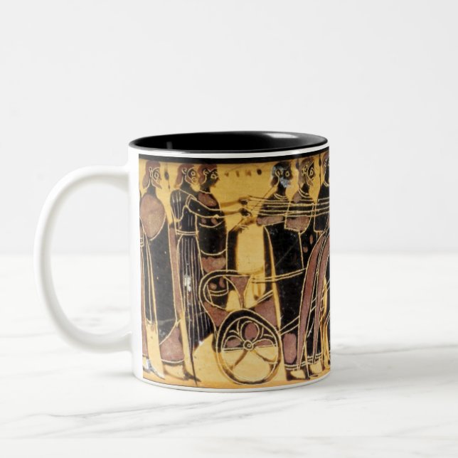Caneca da procissão do casamento de Peleus e de (Esquerda)