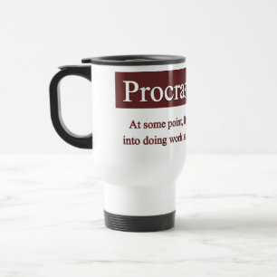 Caneca da procrastinação