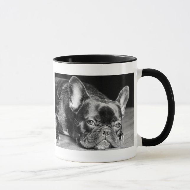 Caneca da raça do cão do buldogue francês (Direita)