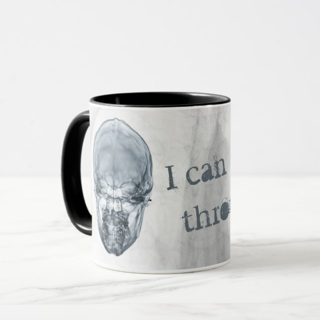 Caneca da radiologia do crânio da anatomia do raio (Frente Esquerda)