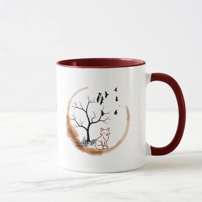 Caneca da Raposa do “Acidente Feliz” – Serena, Art (Direita)
