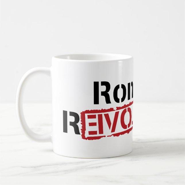Caneca da revolução de Ron Paul (Esquerda)