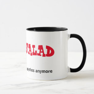 Caneca da salada da palavra