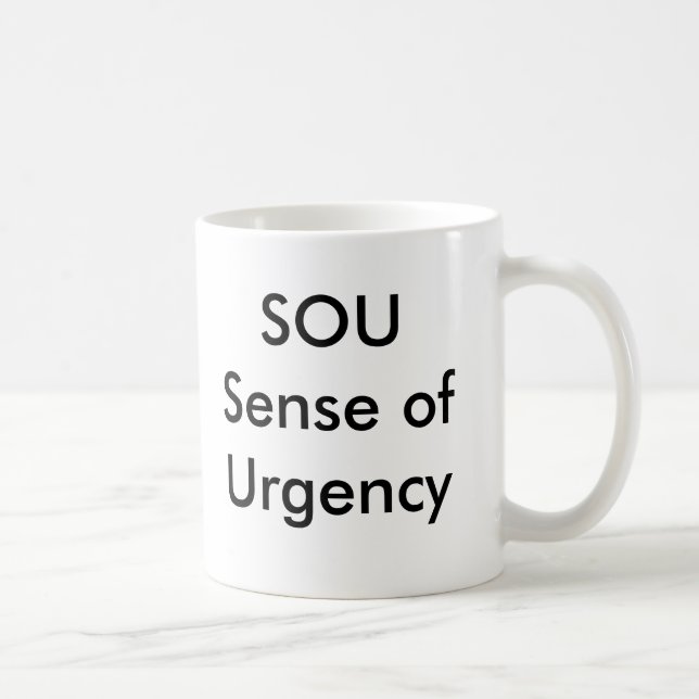 Caneca da sensação de urgência de SOU (Direita)