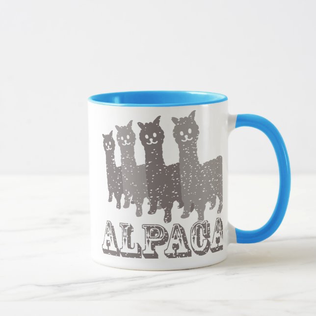 Caneca da silhueta 4 B da alpaca (Direita)