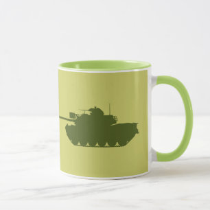 Caneca da silhueta de M48A3 Patton