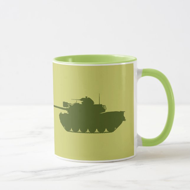 Caneca da silhueta de M48A3 Patton (Direita)