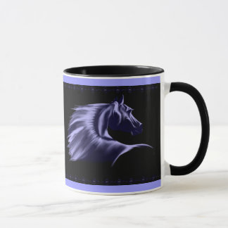 Caneca da silhueta do cavalo