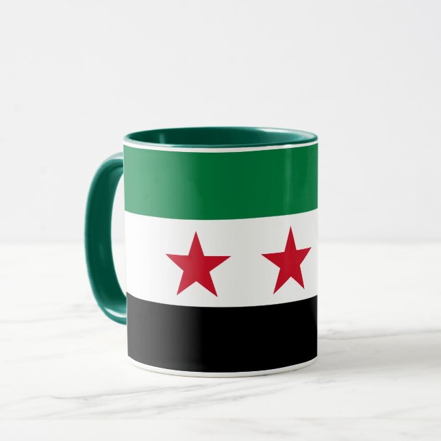 caneca da Síria, Patriótica da bandeira síria, Ind (Frente Esquerda)