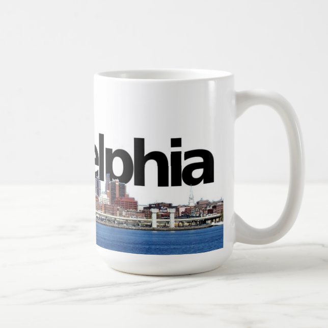 Caneca da skyline de Philadelphfia (Direita)