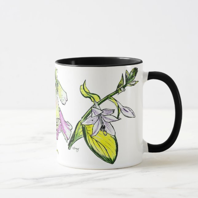 Caneca da sobrecarga da flor (Direita)