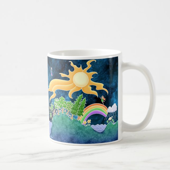 Caneca da terra - floresta do arco-íris (Direita)