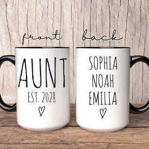 Caneca da Tia Presente Personalizado de Aniversá