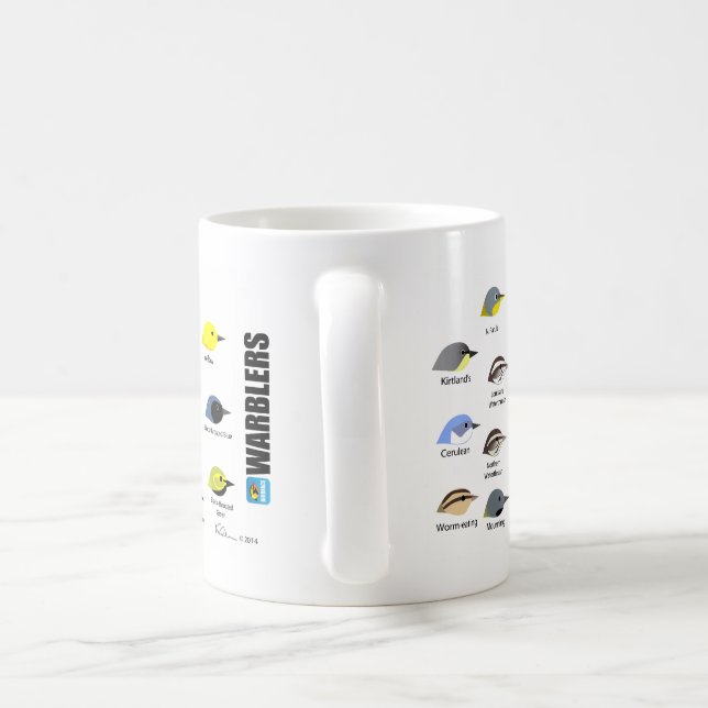caneca da toutinegra de 15oz BirdFace (Alça)