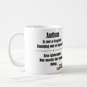 Caneca da tragédia do bacon do autismo