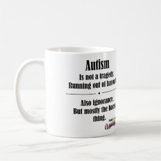 Caneca da tragédia do bacon do autismo