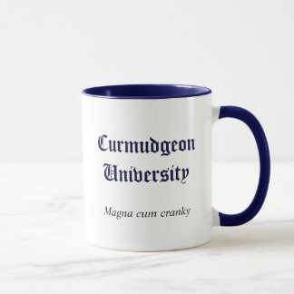Caneca da universidade do Curmudgeon