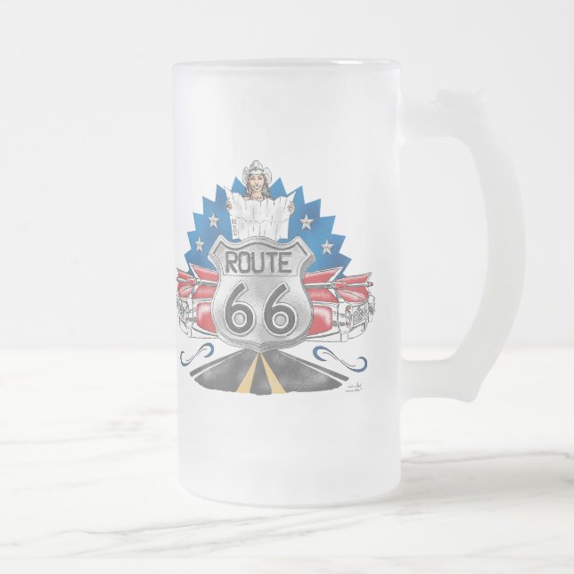 Caneca da vaqueira da rota 66 (Direita)