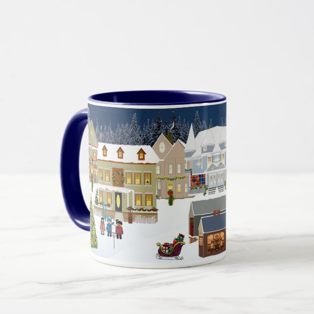 caneca da vila do Natal (Frente Esquerda)