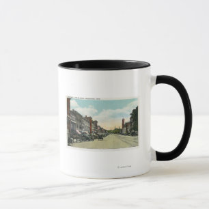 Caneca Da vista rua principal do sul para baixo