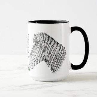 Caneca da zebra - série de África