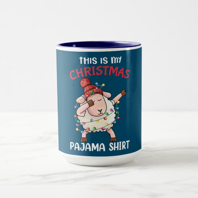 Caneca Dabbing Shea Este É Meu Natal Pajama Xmas (Centro)
