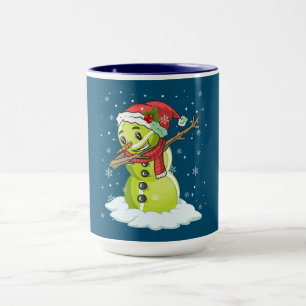 Caneca Dabbing Snowman Tênis Ball Tee Christmas Xmas